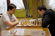Radosław Wojtaszek (z lewej) i Bartłomiej Macieja (z prawej) Fot. Paweł Topolski - PAP