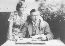 Żona właściciela Hildegarda Jahr (1904-1945) i właściciel fabryki Willy Jahr (1892-1945)
